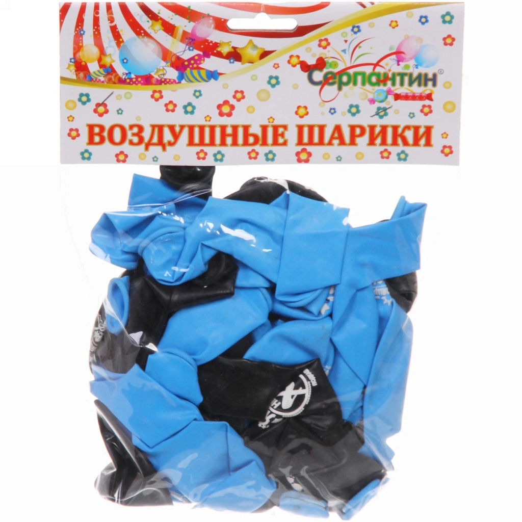 Воздушные шары 50 шт, 10"/25см "Для настоящих мужчин", (микс)