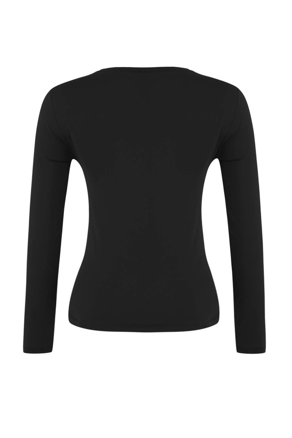 Siyah Dikis Detayl? Dalg?c/Scuba Kumas Spor Ust/Bluz THMAW26BZ00004 - Trendyolmilla фото 6