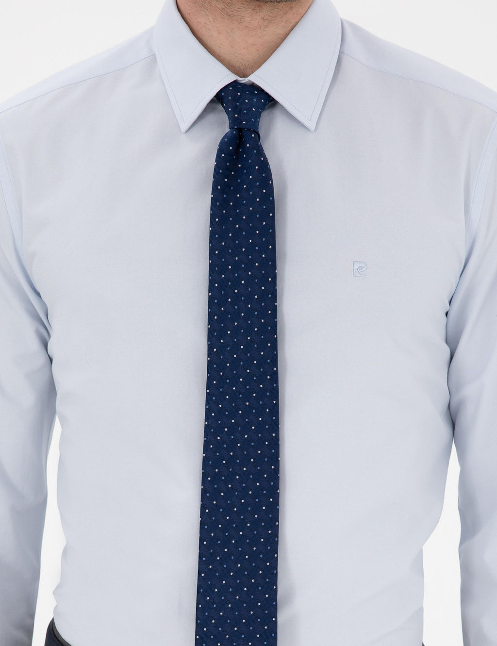 A__k Mavi Slim Fit Uzun Kollu Basic G_mlek - Pierre cardin фото 6