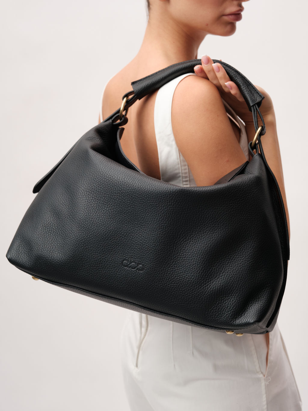 Кожаная сумка Andrea DBR 31374 черный фото 13