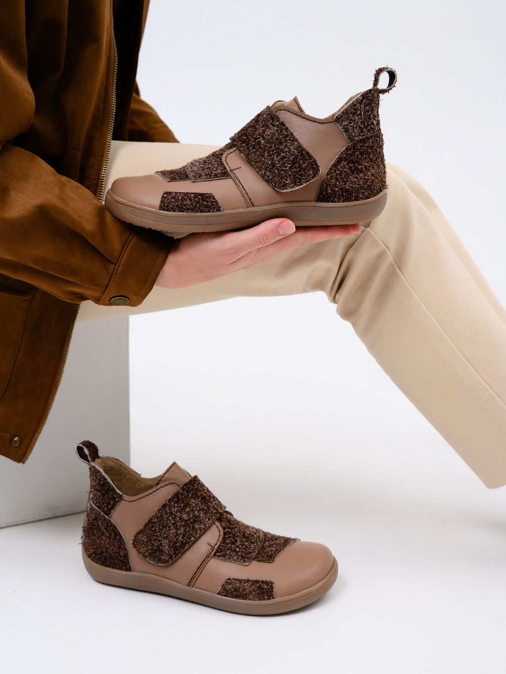 Ботинки женские демисезонные 206.NATAbr.Коричневый джангл+коричневый бабил/Шерсть