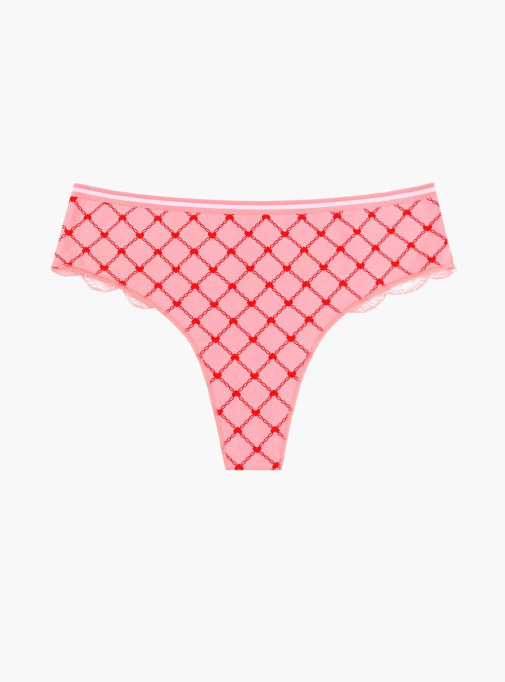 Трусы стринги Indefini розовые фото 3