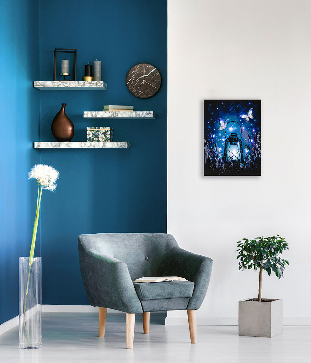 ФРЕЯ PNB/PMDD-292 Набор для раскрашивания по номерам ( со светодиодами ) 40 х 30 см Магический свет