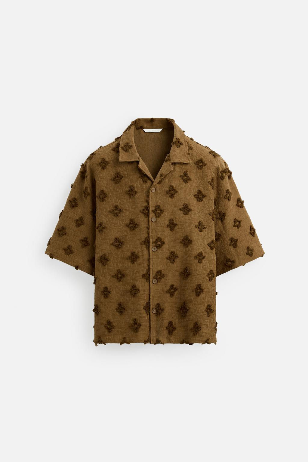 TEXTURED JACQUARD SHIRT - Zara фото 17