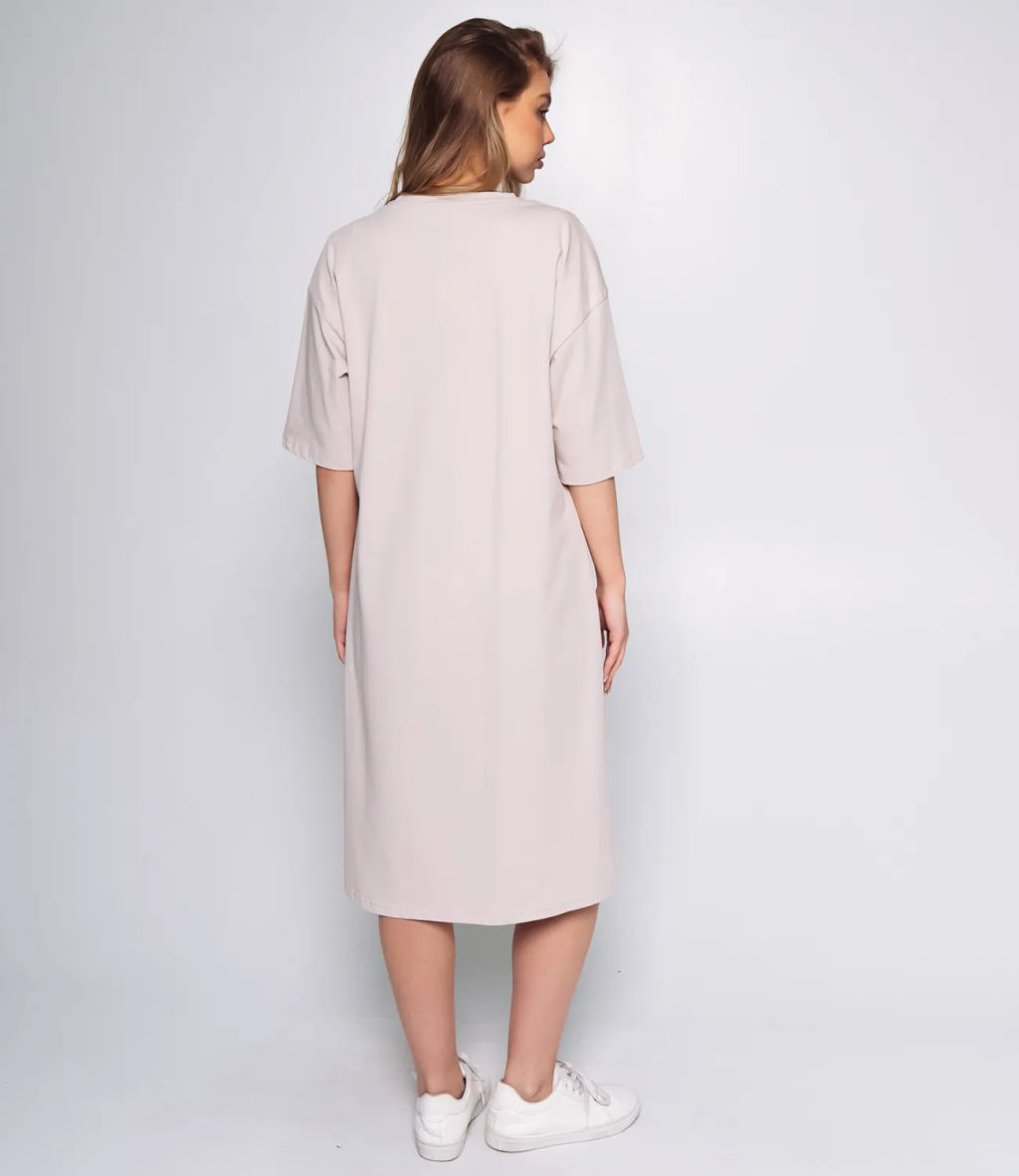 Платье #ОКТ095008, бежевый