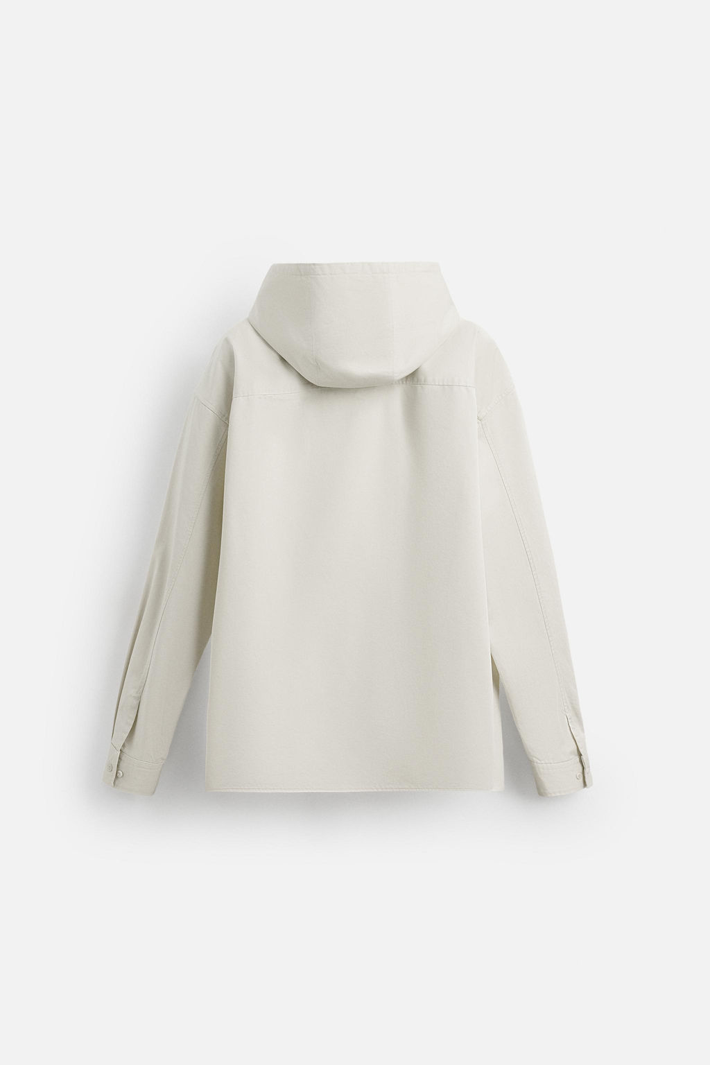 OVERSIZE FIT HOODED OVERSHIRT - Zara фото 10