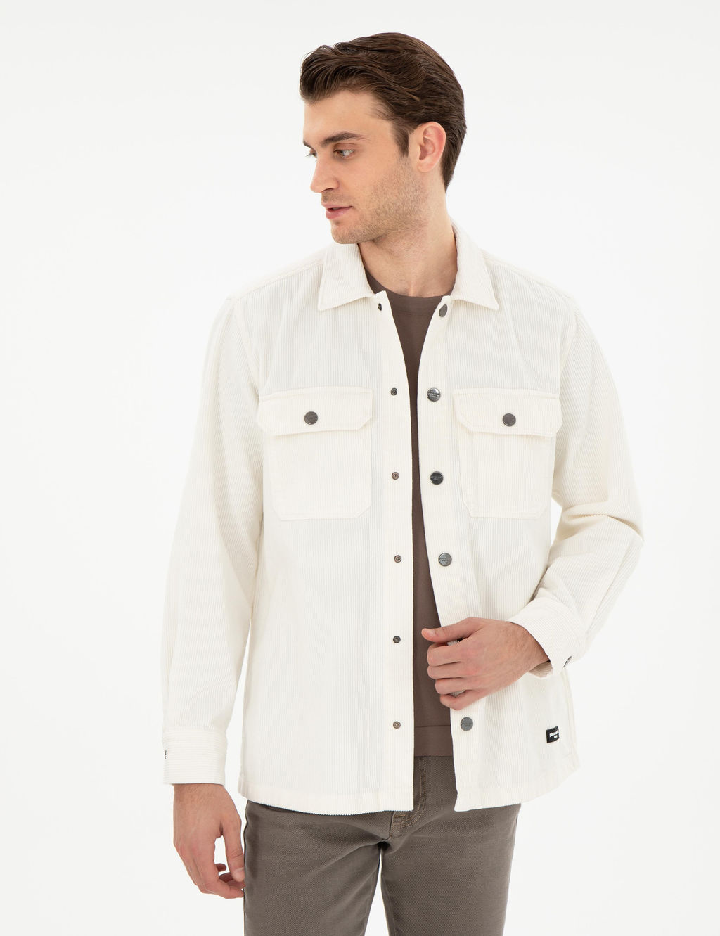Ekru Oversize Uzun Kollu G_mlek