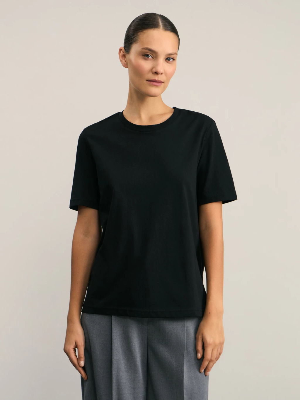 Базовая футболка из хлопка / Zarina  фото 3