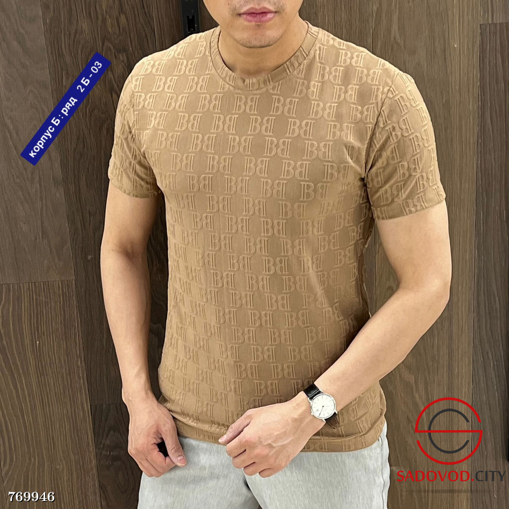 Футболка мужская однотонная