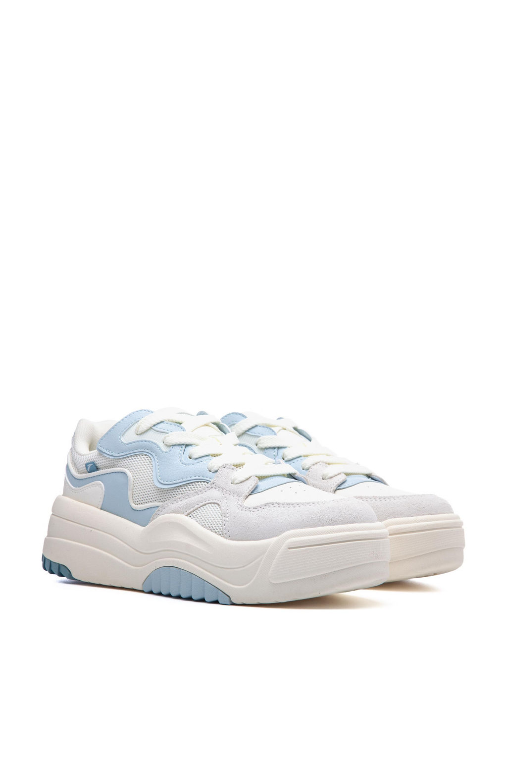 Кеды Бежевый/Синий