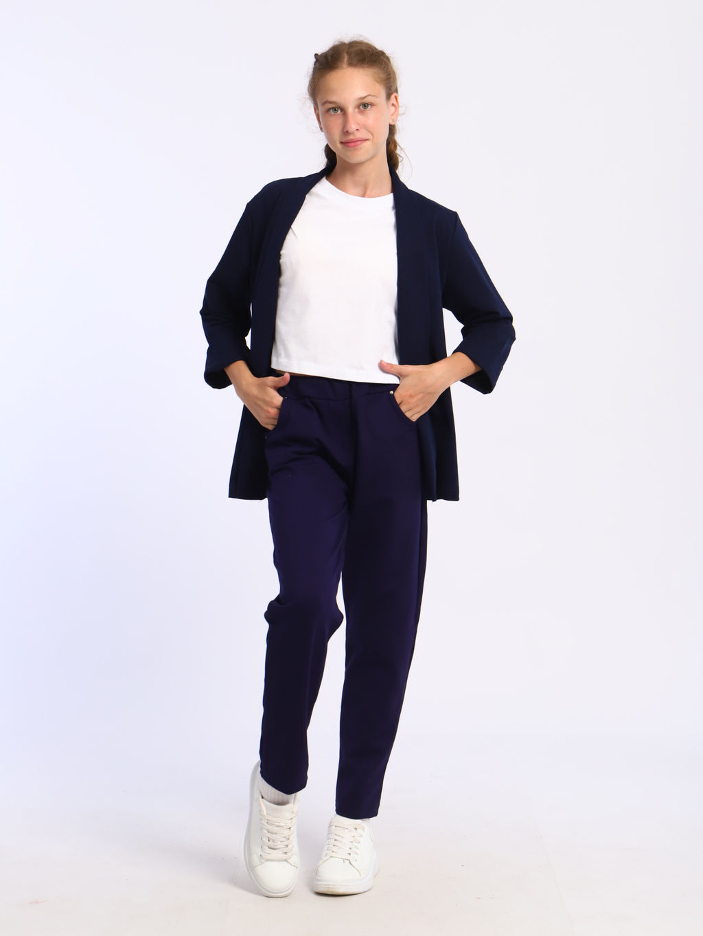 Брюки Натали-1 синий - Ладошки фото 2