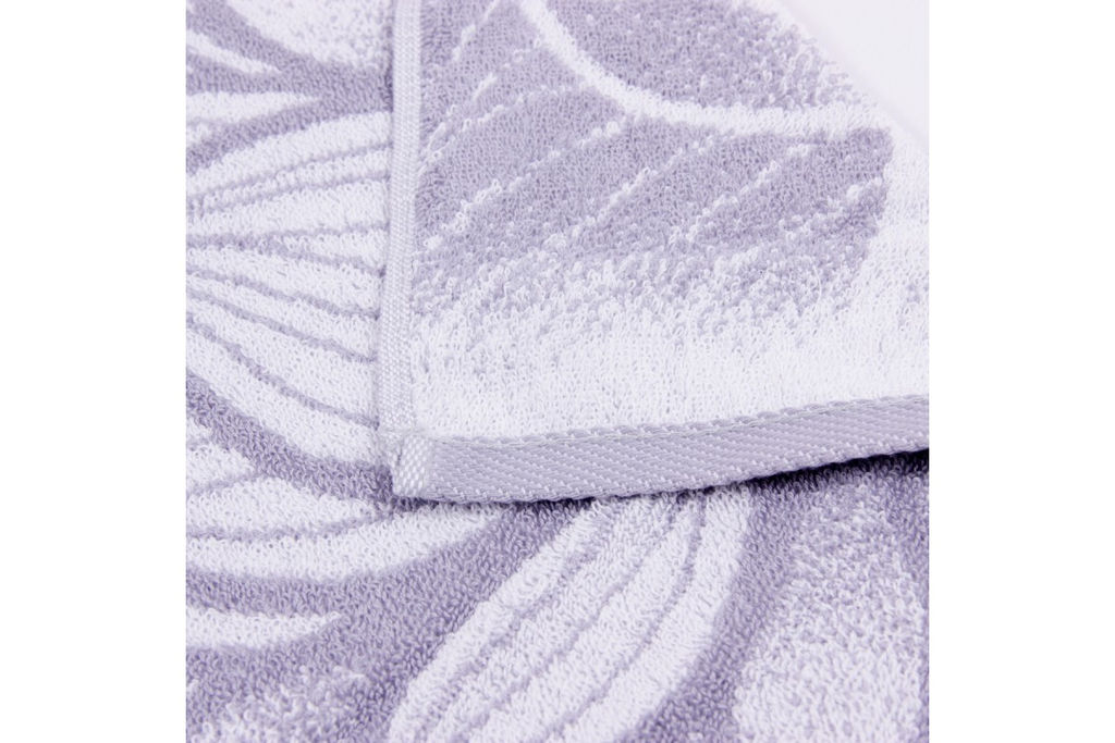 Полотенце махровое птк. жак. 7068, Лотосы-2, вид оникс М - Наталья-текстиль фото 2