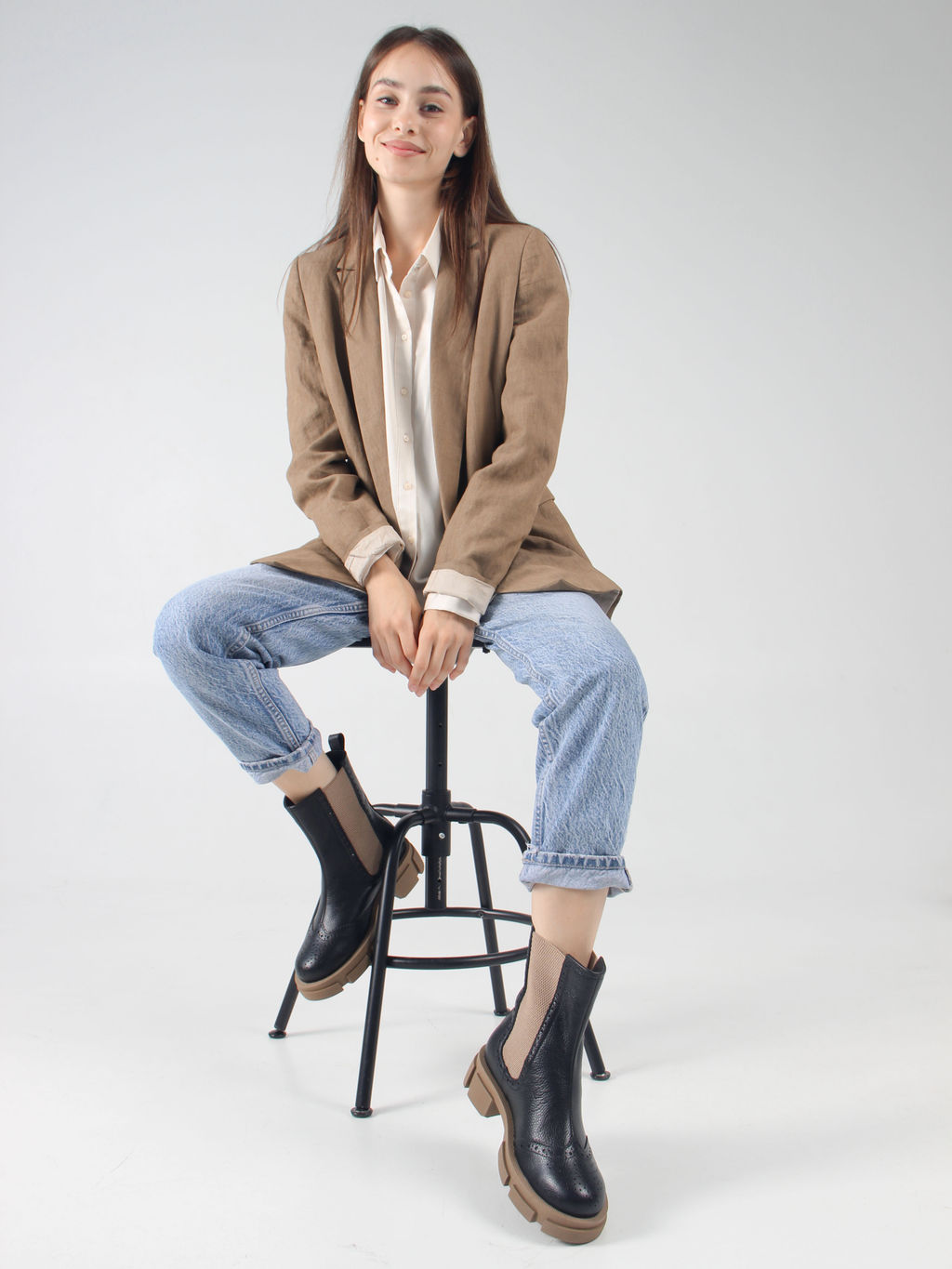 Челси 360.P.21074nut. черный макс какао/Байка