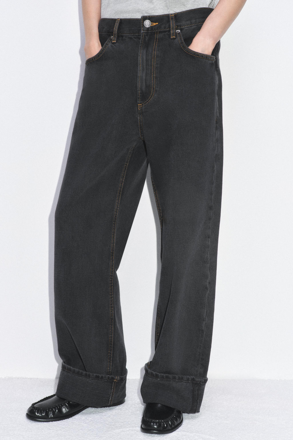 ZW COLLECTION BAGGY MID-WAIST JEANS - Zara фото 13