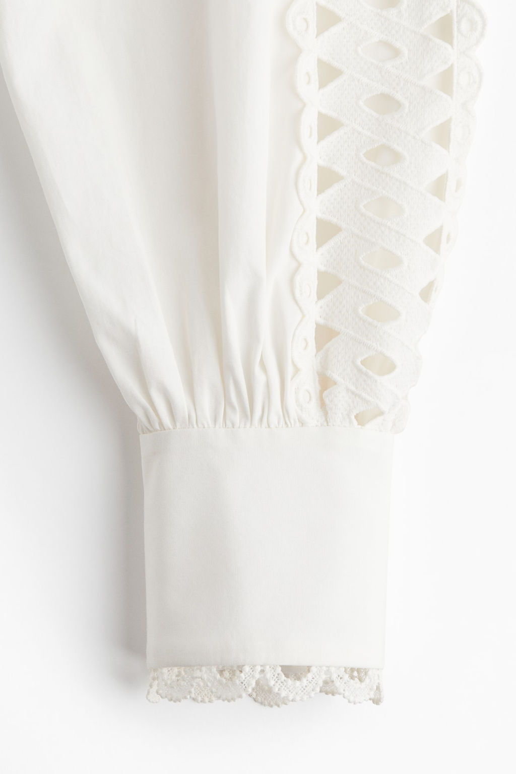 Vestido de popelina con detalles bordados - H&m фото 6