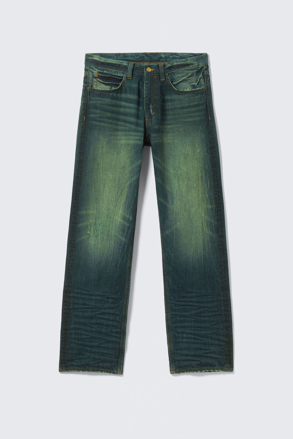 Vaqueros Anti unisex de corte regular y tiro bajo