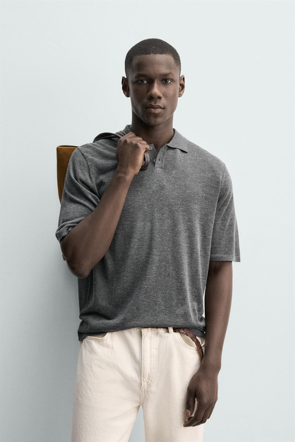 POLO PUNTO RELAXED FIT / Gris vigor? - Zara фото 2