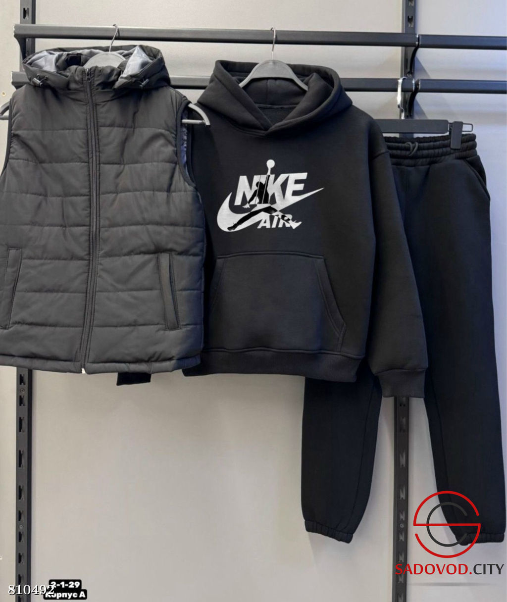 Костюм тройка, трехнитка, жилетка на флисе - Bruno фото 12