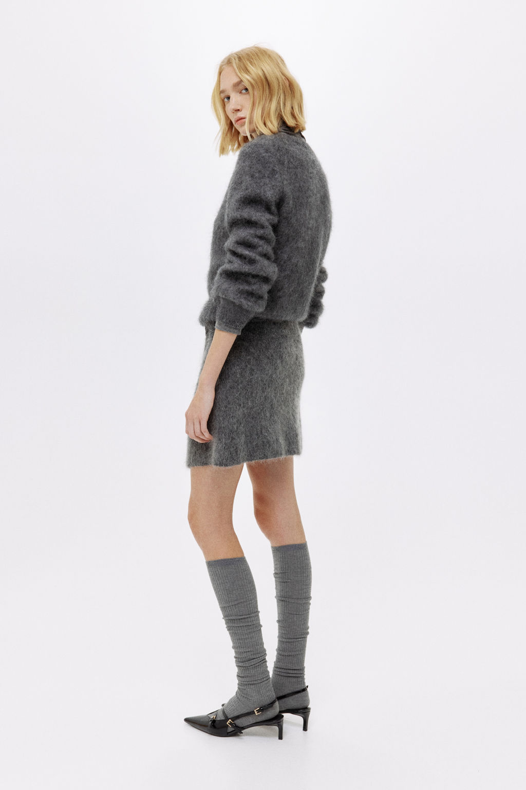 Minifalda en mezcla de mohair - H&m фото 5