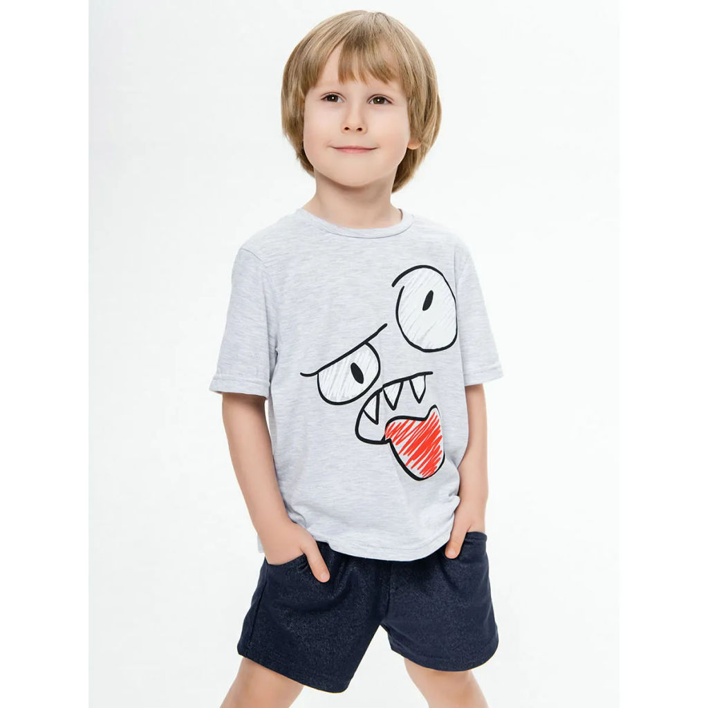 Комплект футболка кулирка и шорты футер 7360900202 - Youlala фото 8