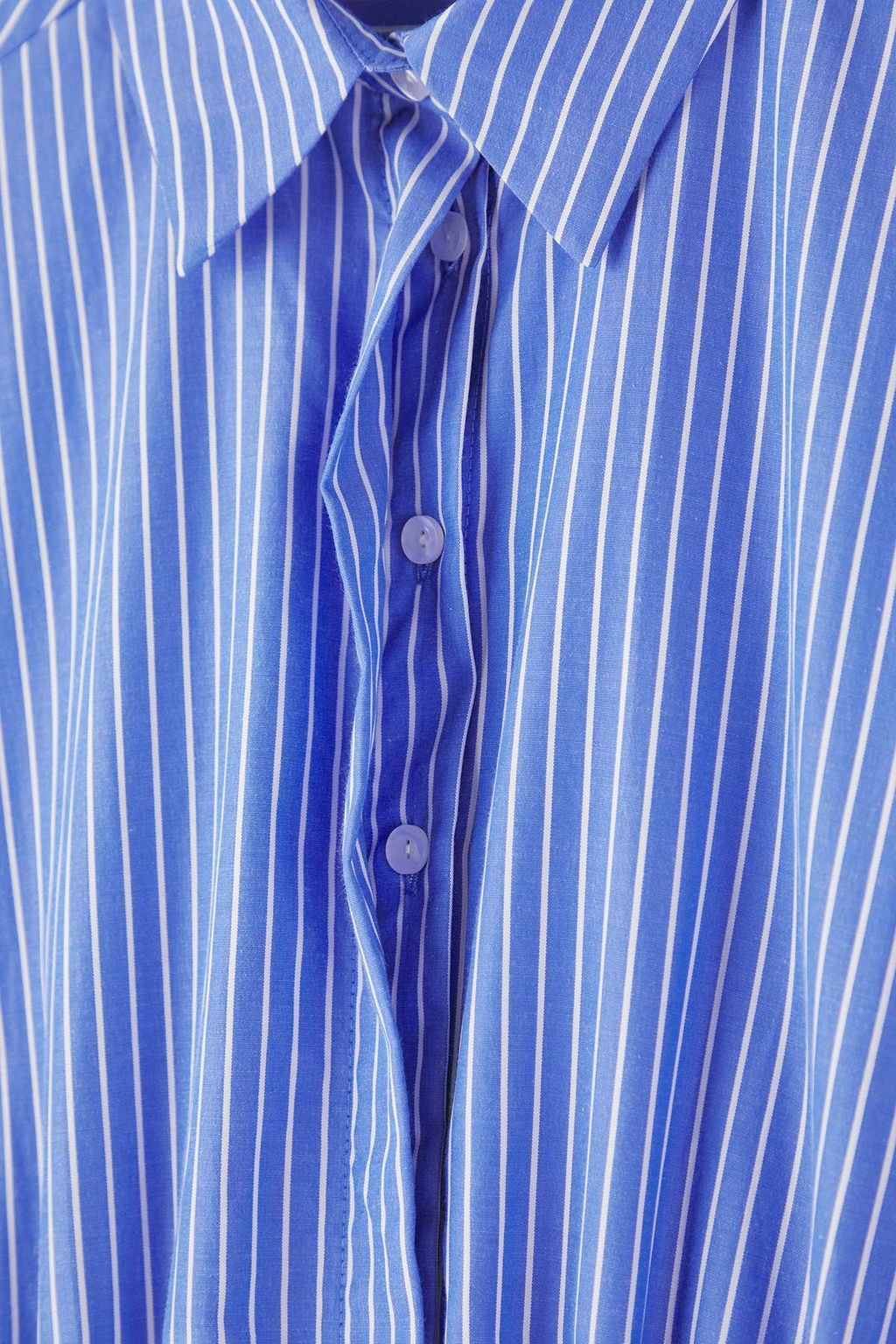 Mavi Cizgili Bel Lastik Detayl? Poplin Dokuma Elbise TWOAW26EL00189 - Trendyolmilla фото 6