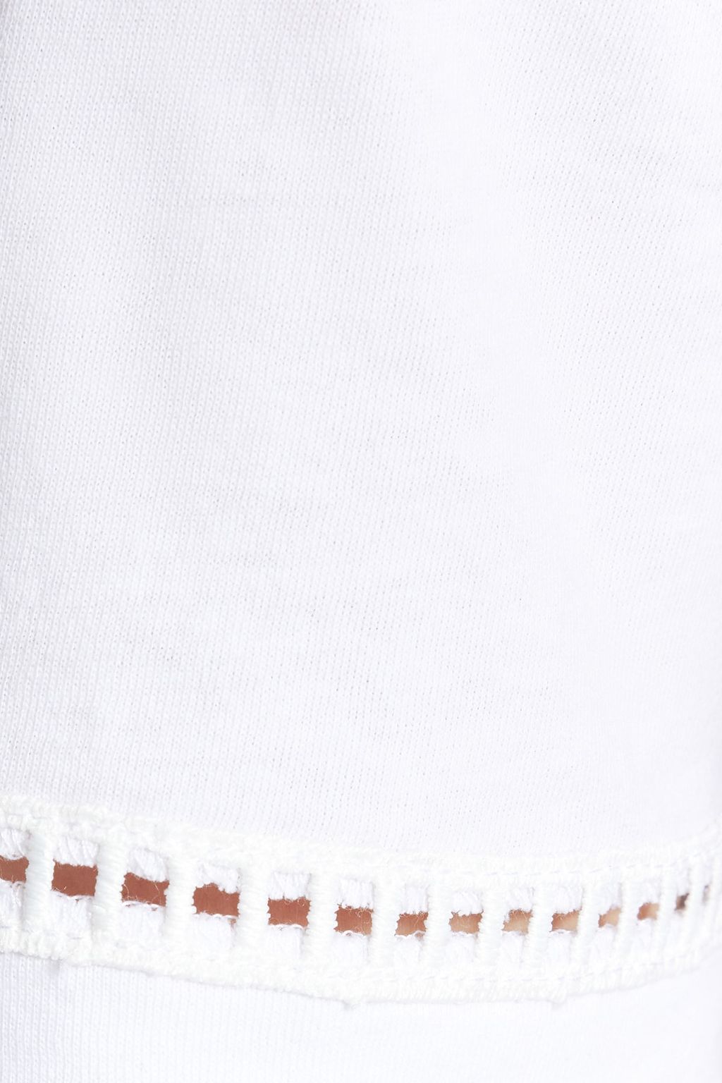 TRENDYOLMILLA Beyaz %100 Pamuk Isleme Detayl? Basic Bisiklet Yaka Orme T-Shirt TWOSS23TS00012 фото 3