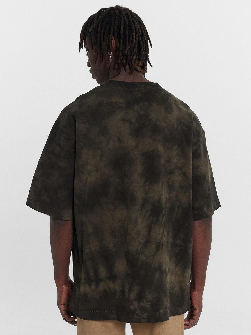 Футболка мужская хаки с эффектом фаст дай хаки фаст дай 111883 - Mark formelle фото 4