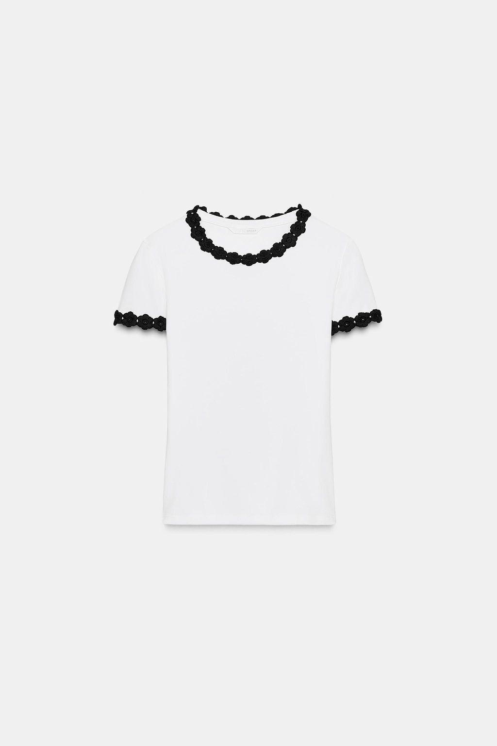 FLOWER DETAIL T-SHIRT - Zara фото 5