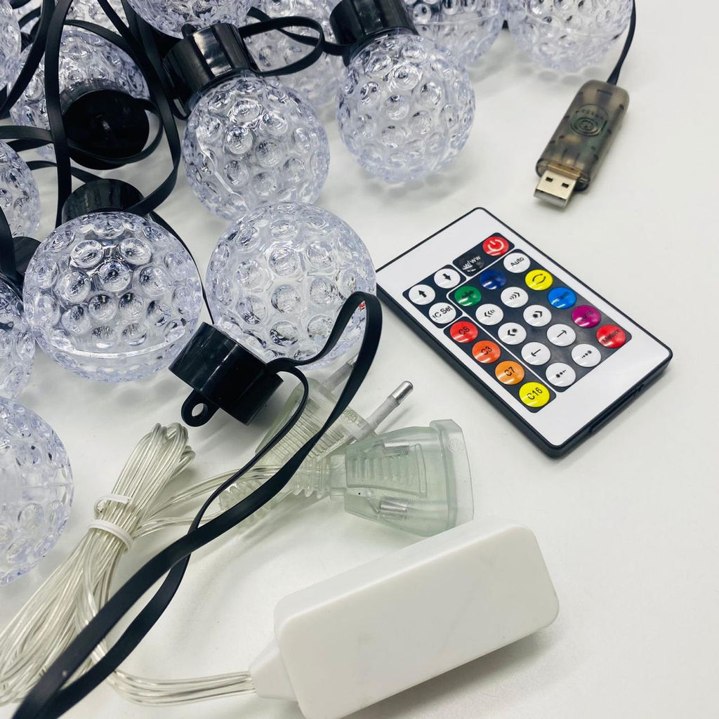 Гирлянда уличная Лампочка прозрачная с солнечной батареей (арт. A614-29) - Ип лебедев о.ю фото 4