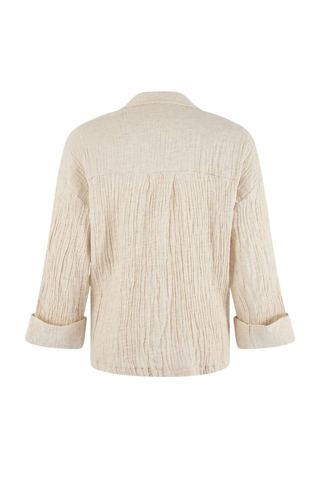 Beyaz Muslin Astars?z Tek Beden Oversize Ceket TWOSS26BC00037 - Trendyolmilla фото 2