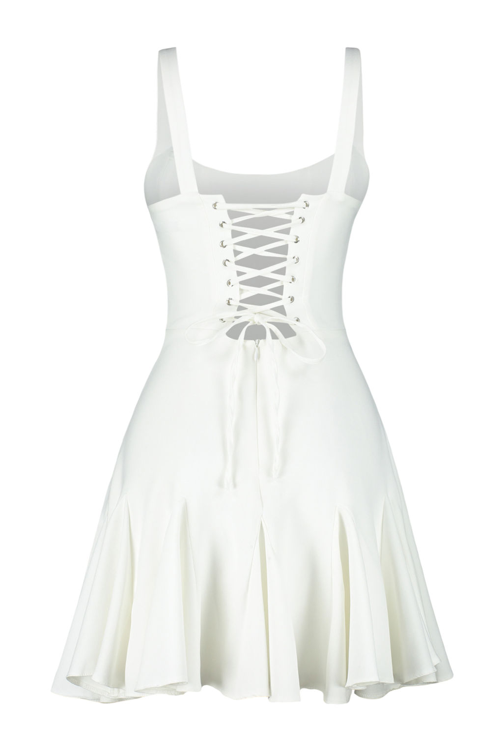 TRENDYOLMILLA Bridal Ekru A-Kesim Astarl? Korse Detayl? Biyeli Dokuma K?sa Abiye Gece Elbise TPRSS23EL00251  фото 11