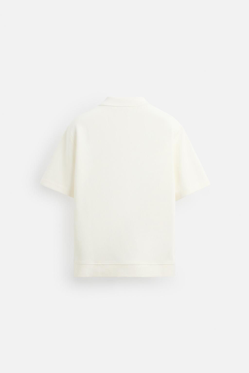 INTERLOCK TEXTURED POLO SHIRT - Zara фото 24