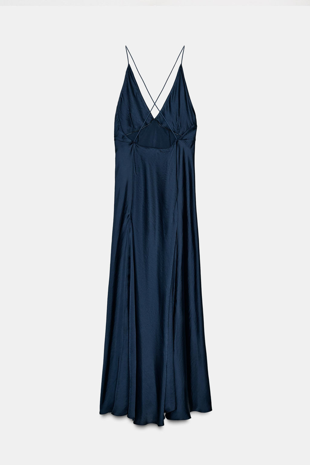 ZW COLLECTION LONG SATIN DRESS - Zara фото 8