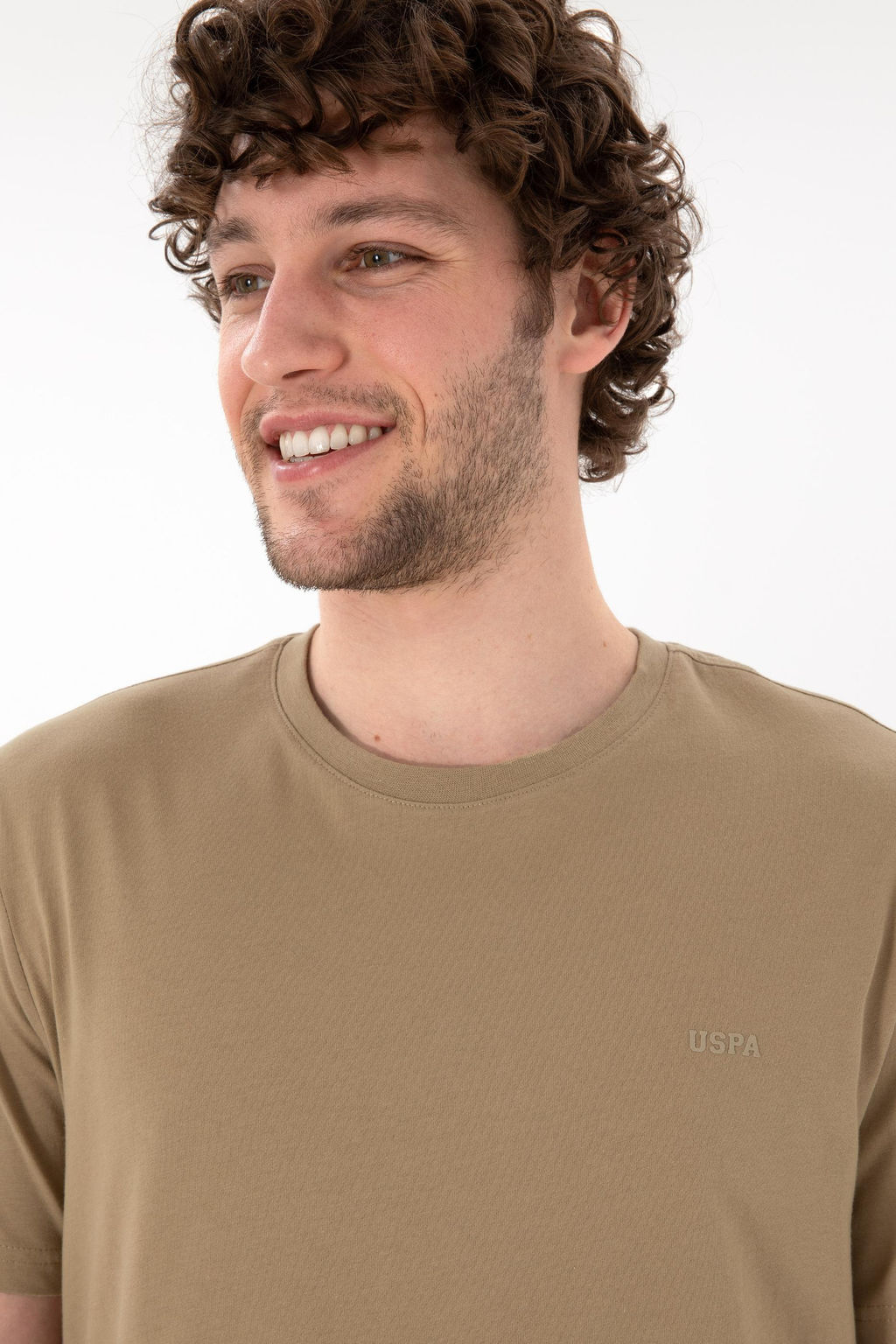 Erkek Regular Fit Bisiklet Yaka Haki Basic Ti__rt Sepette S_rpriz _ndirim - U.s. polo assn фото 3