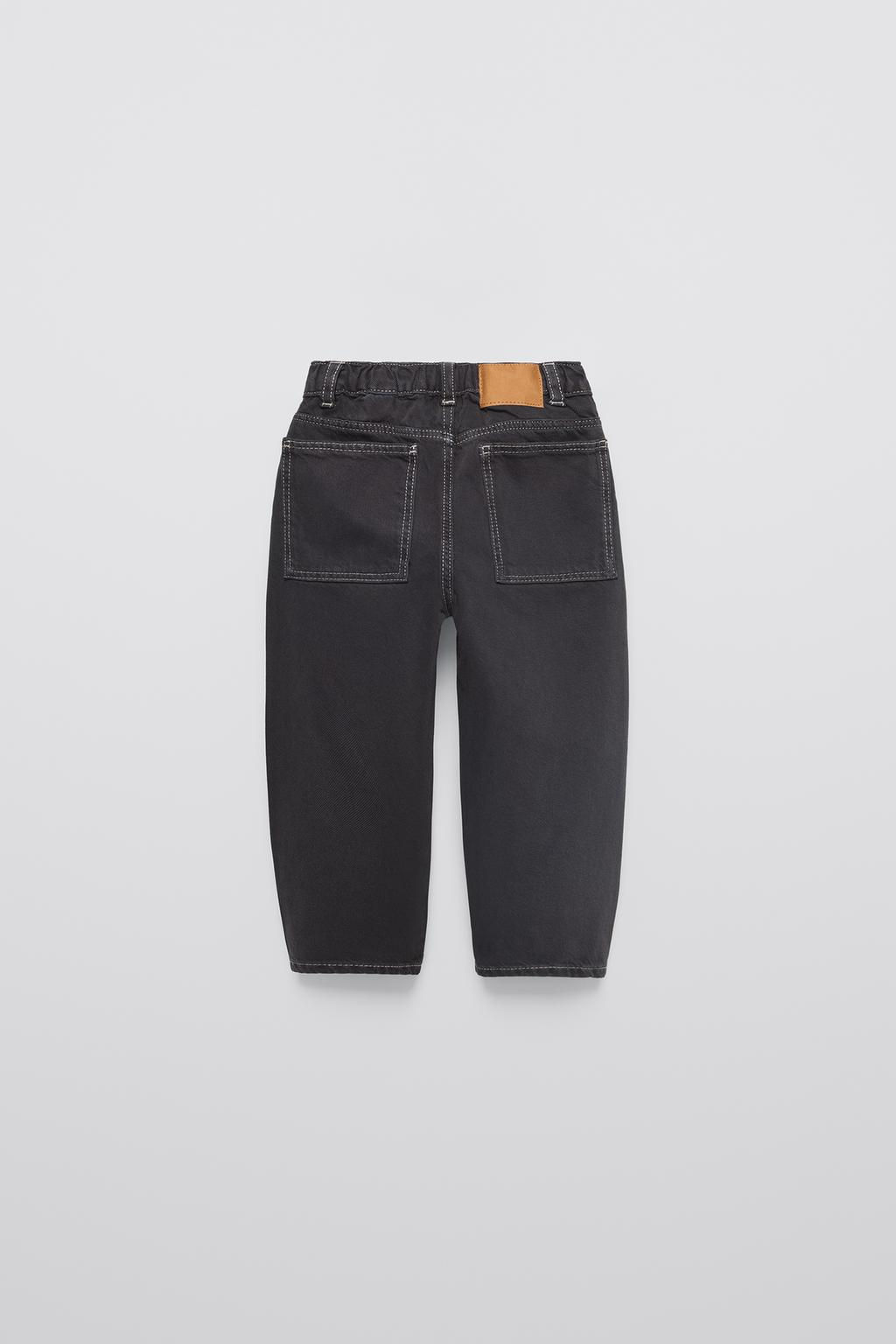 TOPSTITCHED TWILL TROUSERS - Zara фото 3