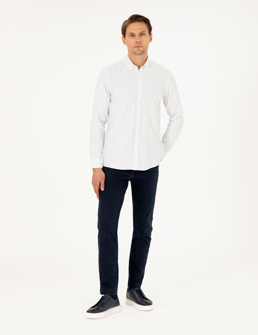 Ye_il Slim Fit Uzun Kollu G_mlek
