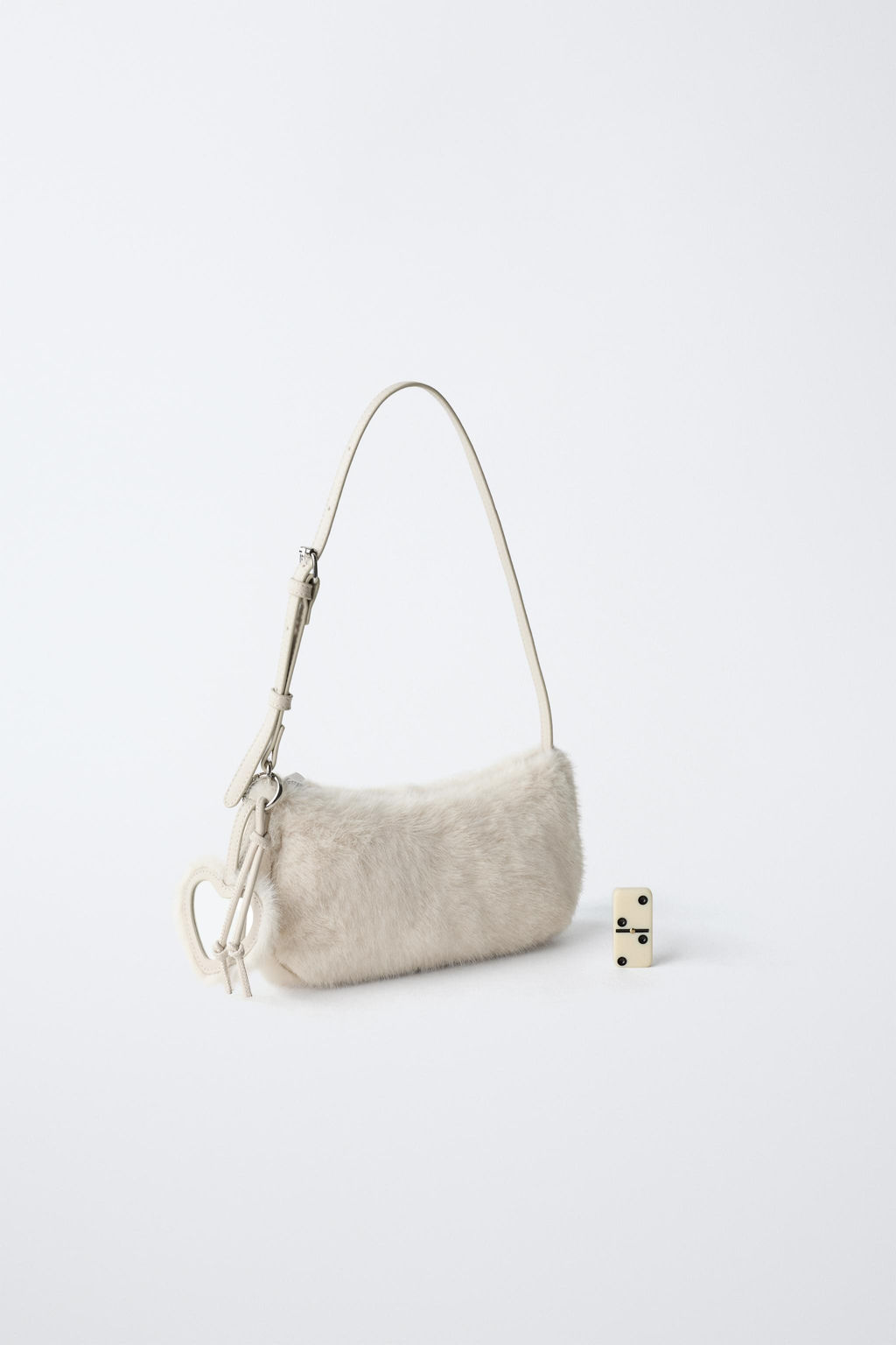 SHEEPSKIN SHOULDER BAG WITH CHARM - Zara фото 15