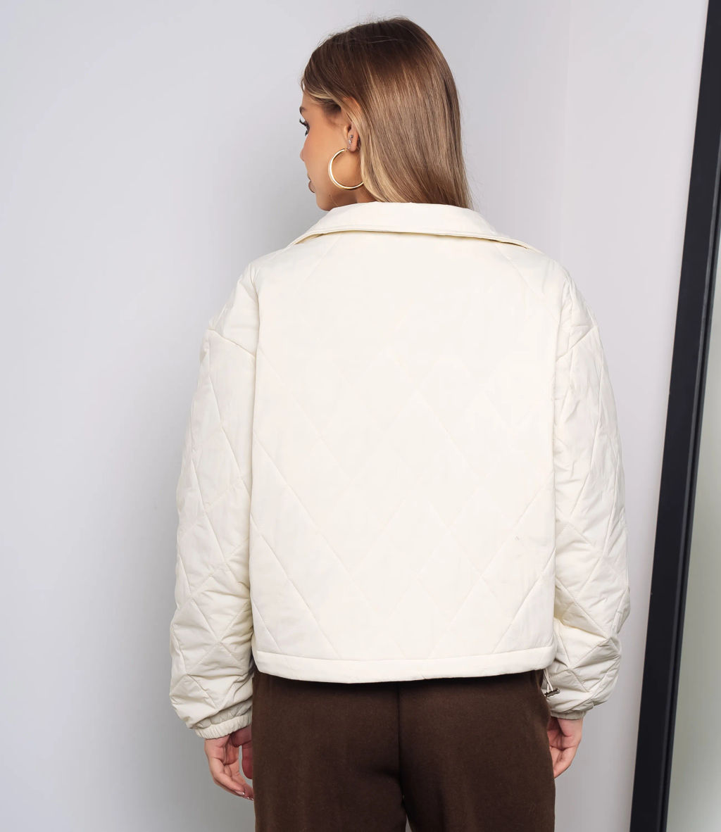 Куртка #КТ730, кремовый