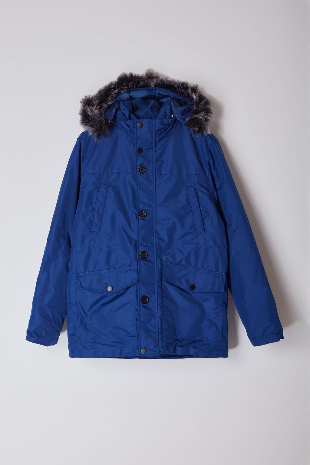 TRENDYOL MAN Saks Regular Fit K?sl?k Parka Ruzgarl?k Mont TMNAW25MO00023 - Trendyolmilla фото 6