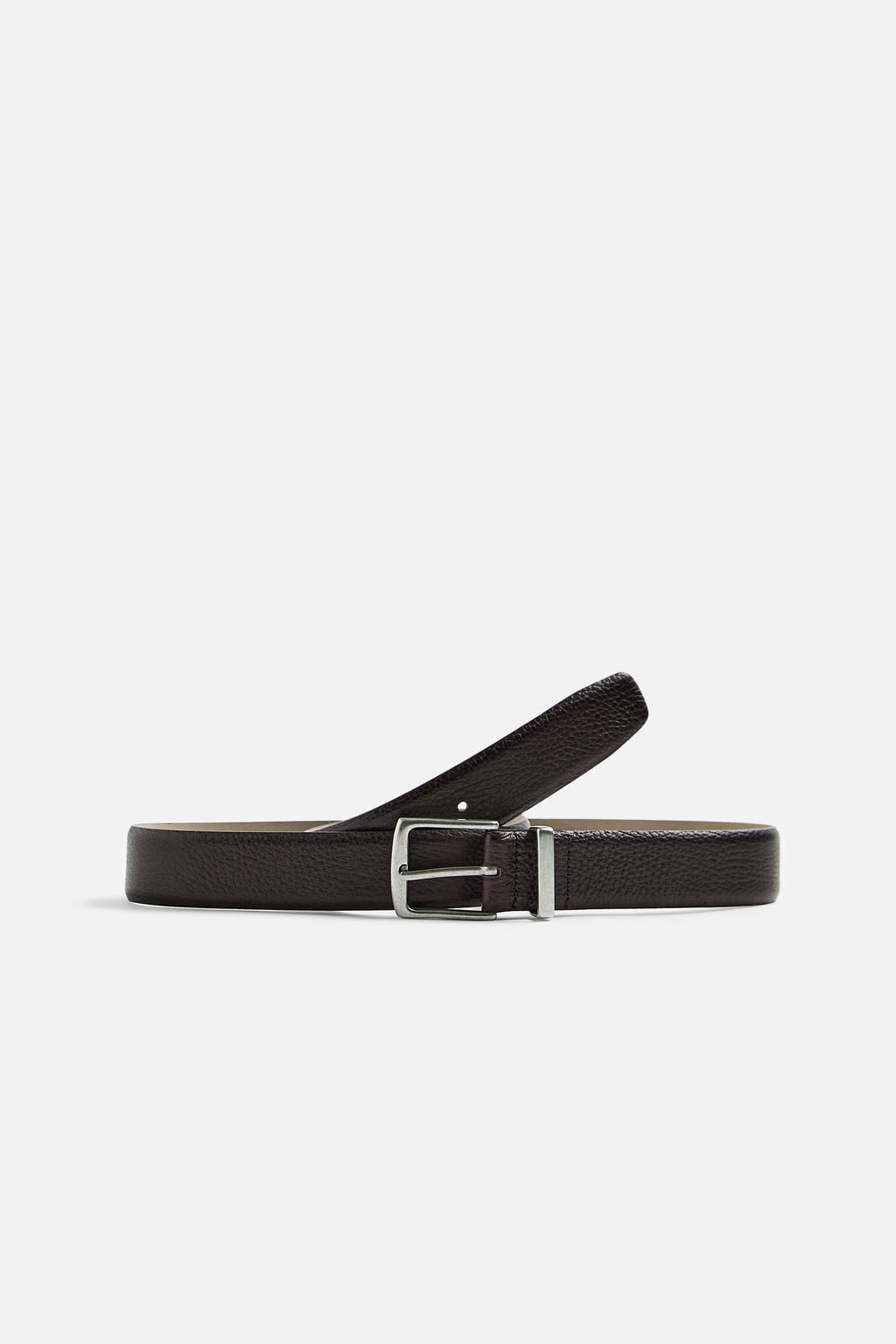 ETCHED LEATHER BELT - Zara фото 4