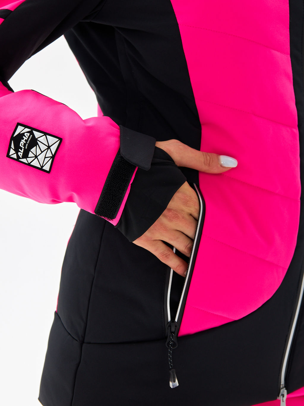 Женская горнолыжная / сноубордическая мембранная куртка Alpha Endless Peak Tech_3 Фуксия  фото 40