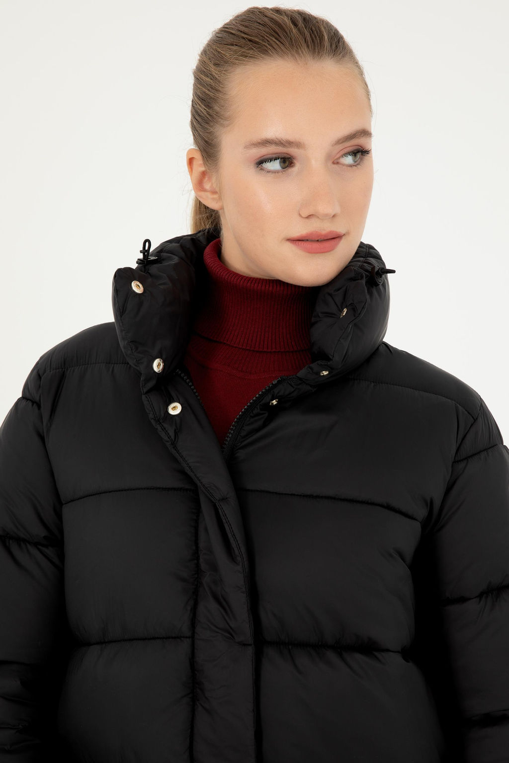 Женское черное пальто Неожиданная скидка в корзине - U.s. polo assn фото 2