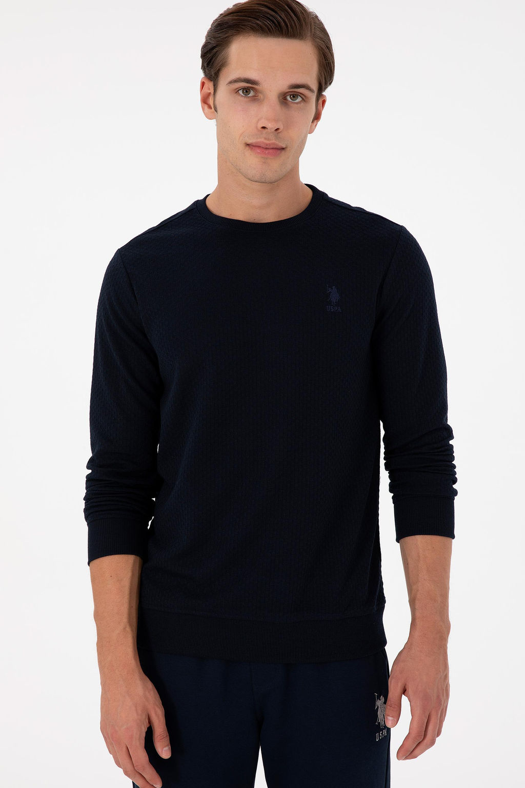 Мужской темно-синий свитшот Неожиданная скидка в корзине - U.s. polo assn фото 3