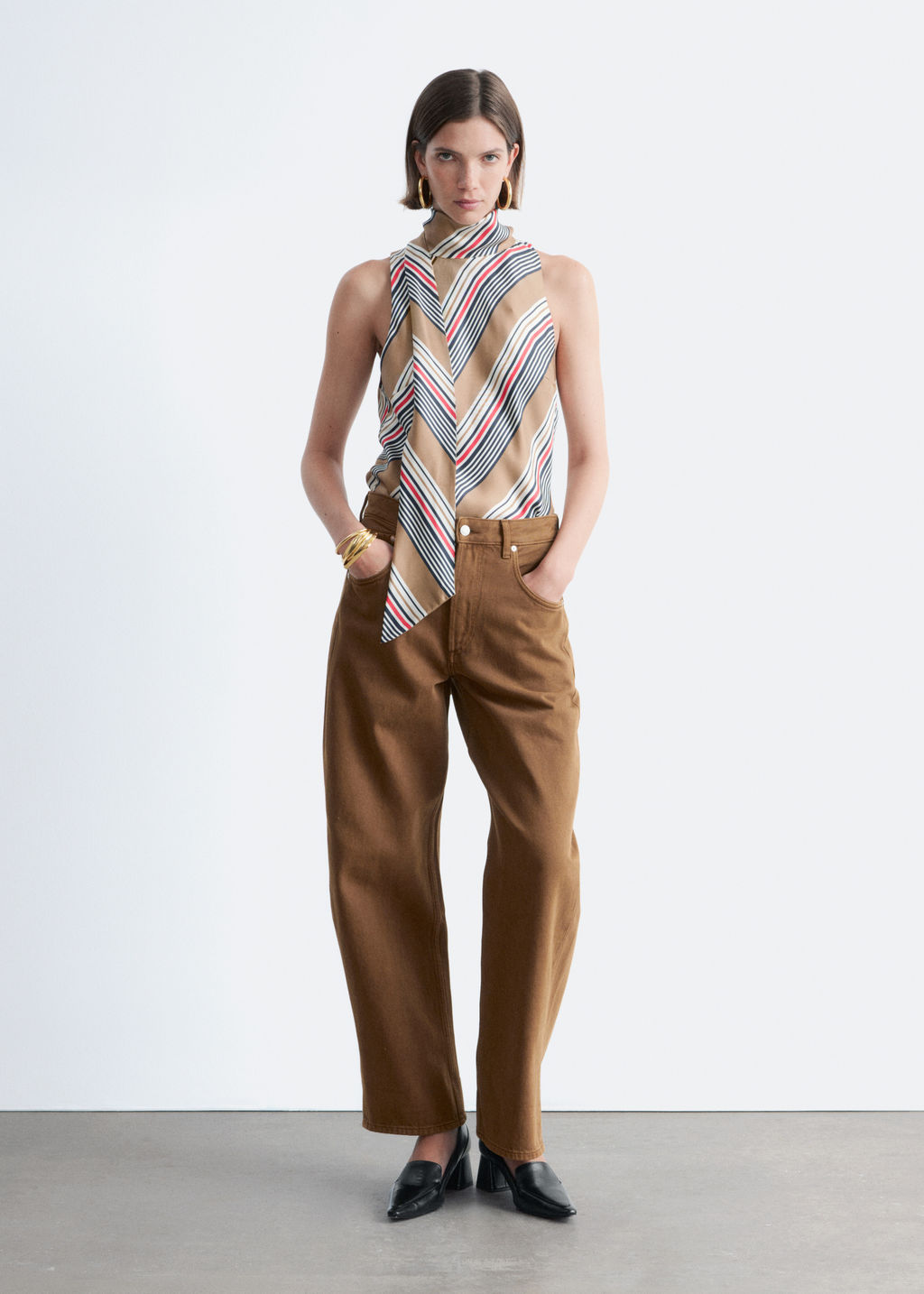 Vaqueros con perneras de barril - H&m фото 6