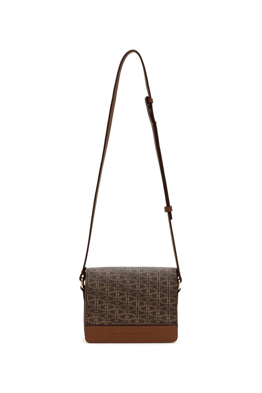 U. S. Polo Assn / Женская коричневая сумка через плечо - U.s. polo assn фото 4