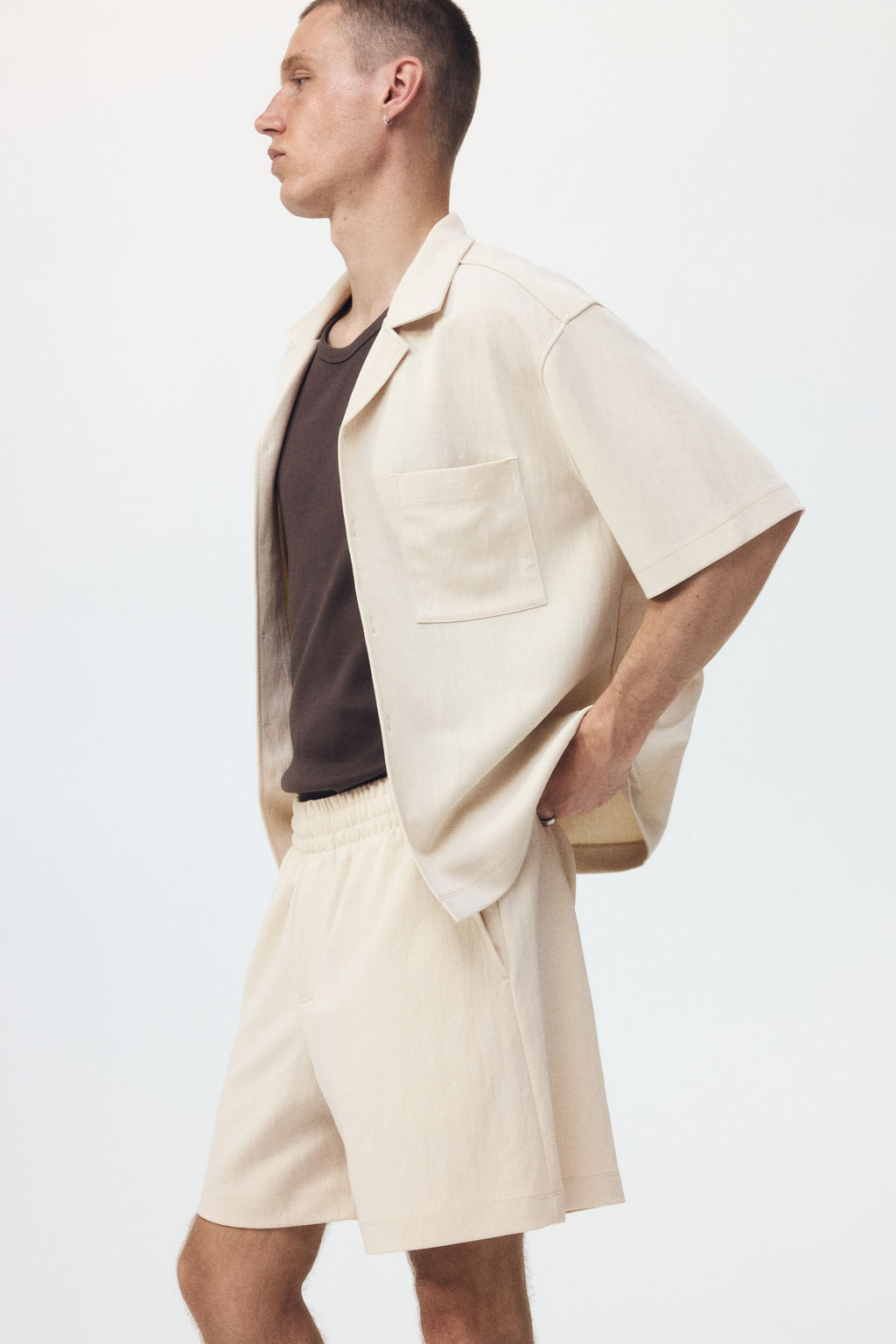 Pantal?n corto interlock Relaxed Fit - H&m фото 8