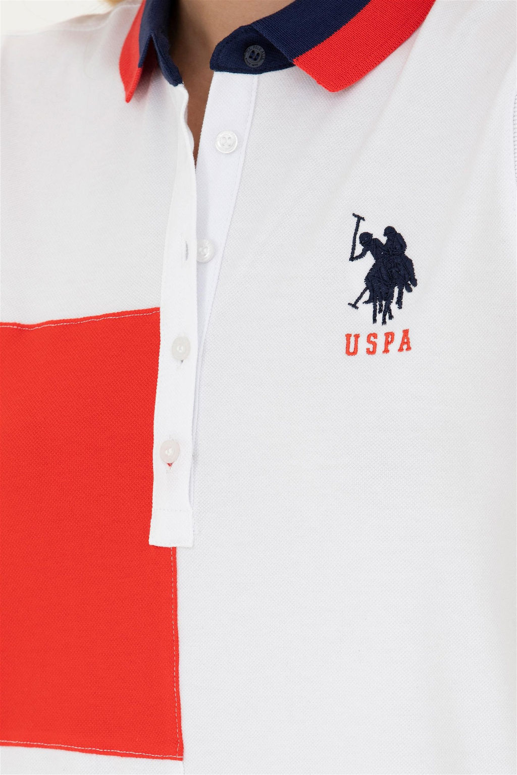 Женское белое трикотажное платье - U.s. polo assn фото 7