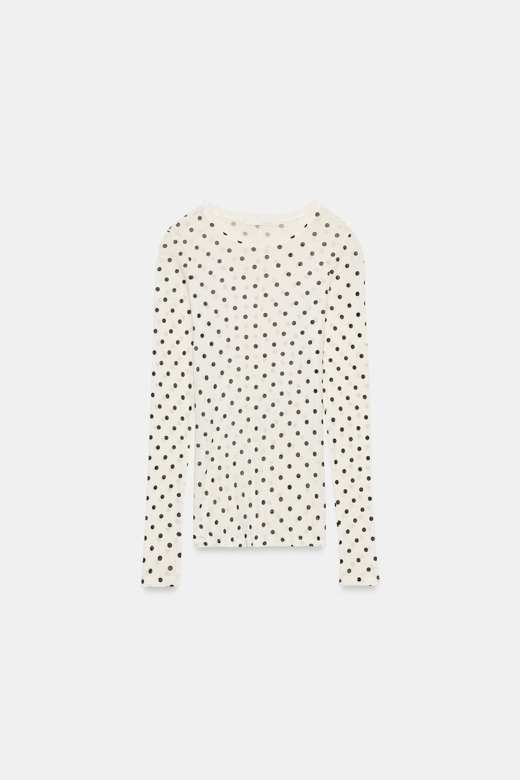 CAMISETA SUPIMA® LUNARES / Negro / Blanco