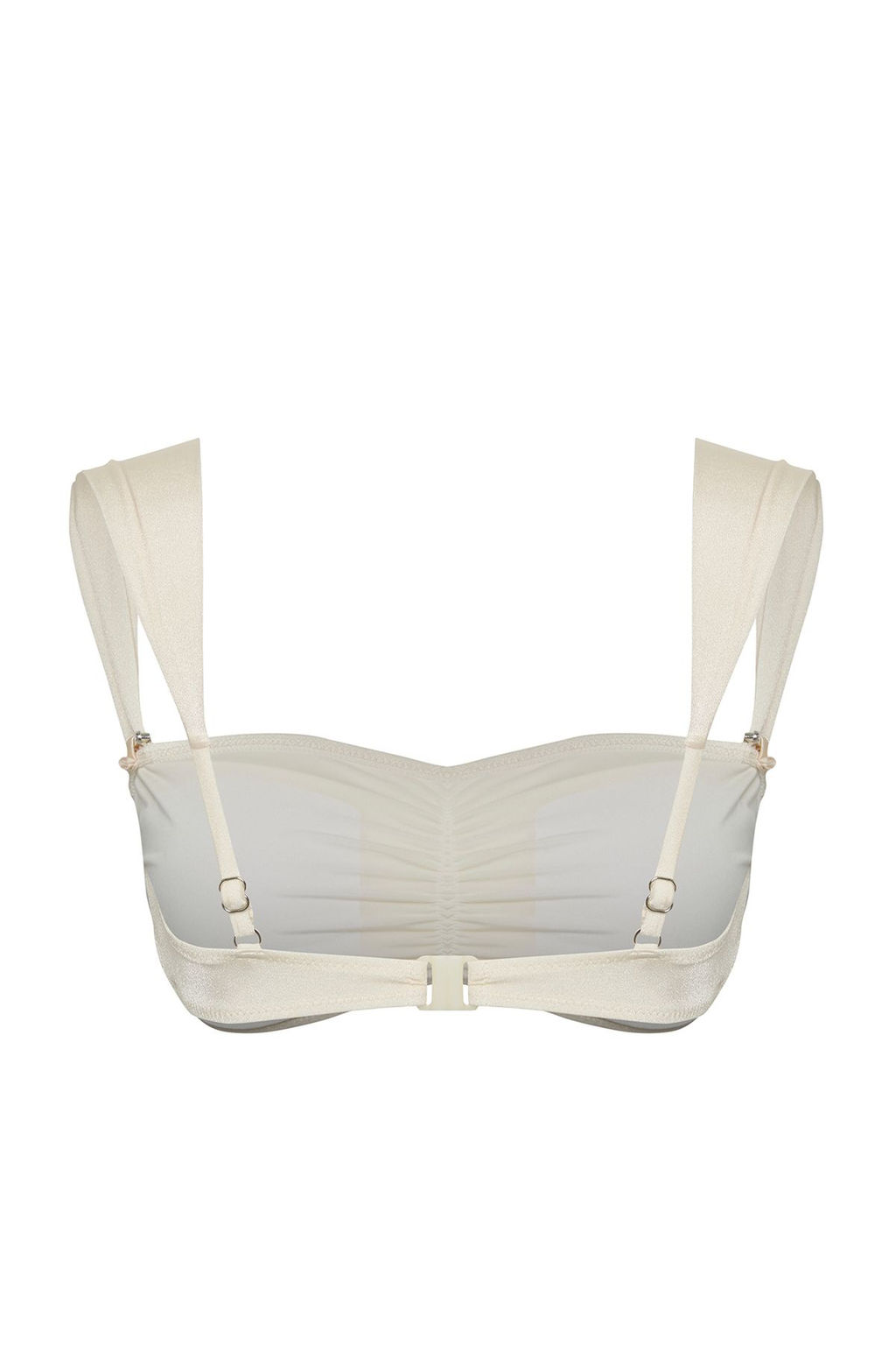 Ekru Kare Yaka Fiyonk Aksesuarl? Pretty Bikini Ustu TBESS25BU00036