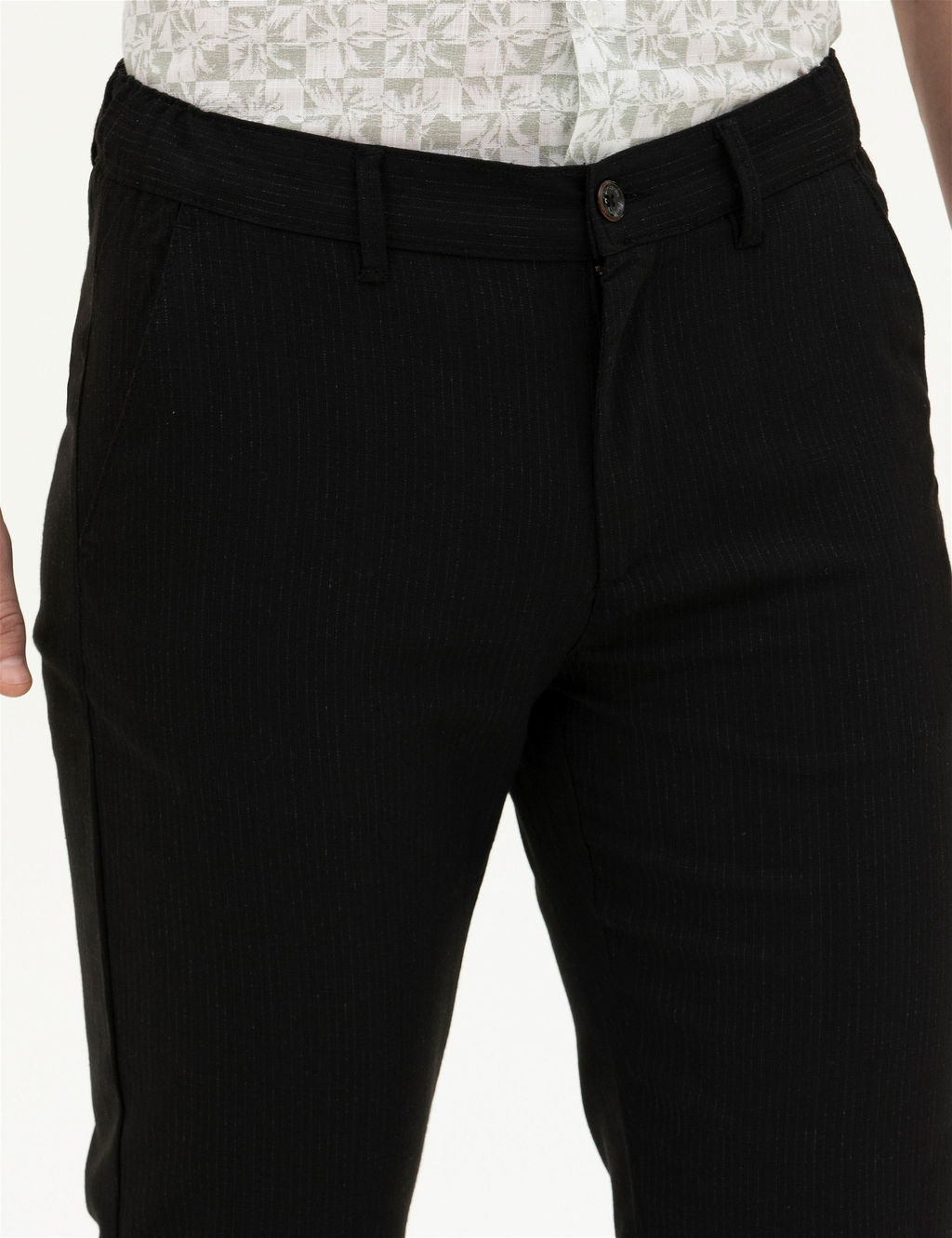 Siyah Slim Fit Kanvas Pantolon - Pierre cardin фото 5